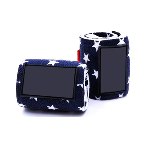 Muñequeras de levantamiento de pesas para gimnasio Powerlifting Fitness Cross Training Ajustable Durable Elástico Alto estiramiento Transpirable Entrenamiento - Product Image 1