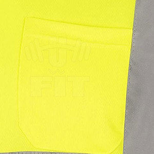 T-shirt de travail à séchage rapide, couleur unie, haute visibilité, doux et confortable avec logo personnalisable pour l'hiver - Product Image 6