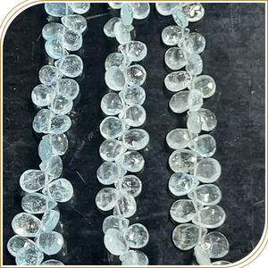 เม็ดไข่มุกบริโอเลตต์สีฟ้าธรรมชาติขนาด6มม. ไข่มุกเส้น8นิ้วสำหรับทำเครื่องประดับ - Product Image 2