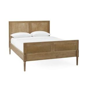 Lit Moderne Mid-Century Finition Bois Naturel - Product Image 1