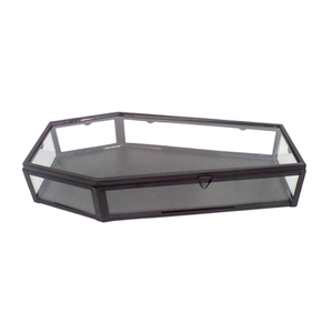 Boîte décorative fantaisie en verre/fer Design Unique F354 laiton EPL pour la décoration de la maison décor d'halloween personnalisé en vrac - Product Image 2