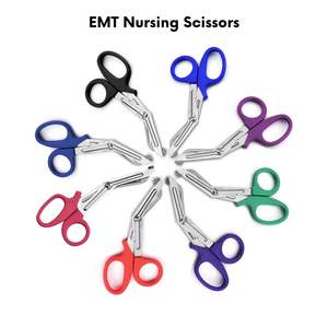 Ciseaux de traumatologie EMT en acier de haute qualité, durables, avec impression de logo personnalisée, réutilisables, certifiés CE, garantie 1 an par Debonairii - Product Image 1