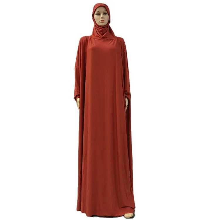 Mulheres muçulmanas abaya kaftan Desgaste Tradicional das mulheres corante cor sólida Casual Abaya chiffon feito sob encomenda Projetos de tecido Personalizado