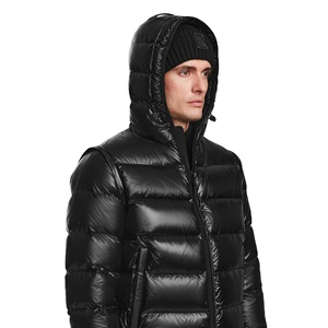 Veste matelassée d'hiver pour homme à la vente chaude, couleur et taille personnalisées avec motif camouflage, logo frontal, style formel, style bulle - Product Image 2