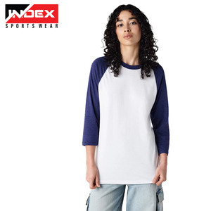 T-shirt unisexe à broderie raglan, surdimensionné et lourd, t-shirts en coton boxy personnalisés pour femmes - Product Image 1