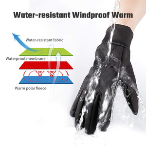 Gants de course personnalisés en tissu polyester et élasthanne, unis, luxueux, respirants, avec logo imprimé sur mesure - Product Image 3