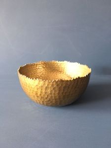 Mesa de diseño fantástico, decorativo para servir alimentos cuenco, acero inoxidable con mesa martillada, cuenco para servir alimentos - Product Image 6
