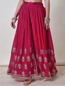 Solo lado frontal Trabajo de bordado pesado Semi Stitch Material diseñador vibrante Anarkali Salwar Kameez ideal para festivales Casuales - Product Image 4