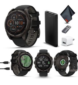 Nuevo Reloj Inteligente Original Fenix 8 Sapphire de 47 mm con Pantalla AMOLED, Correa de Silicona Gris Carbón, GPS, Sellado de Fábrica con Garantía, Origen Estadounidense - Product Image 2