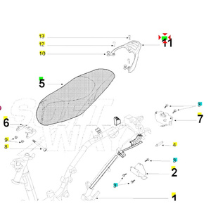 Nouveau bouton arrière pour Peugeot Tweet modèle 802002N - Product Image 1