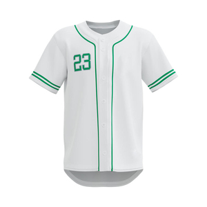 Camiseta de béisbol con logotipo bordado personalizado de alta calidad para hombre, diseño liso a rayas con impresión por sublimación, ropa deportiva de bajo precio - Product Image 1