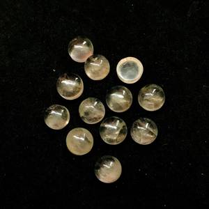 12 Pieces Natural Rose Quartz Round Cabochon Lots ! Rose Quartz Polished Loose Gemstone ! Rose Quartz Cabochon Gemstone - Product Image 1