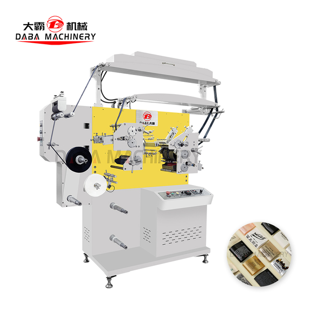Automatic 2+1 Colors Flexo Label Printing Machine for Clothing Wash Care Label Polyester Satin Ribbon