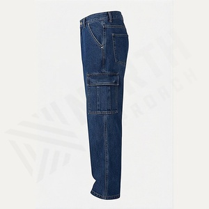 Pantalons de travail en jean pour homme de haute qualité, à double genouillère, solides, personnalisés, style peintre, cargo, prix bas, couleur personnalisée - Product Image 3