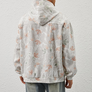 Sudadera con Capucha Estampado Camuflaje Selva, Holgada y Cómoda para Hombre - Product Image 2