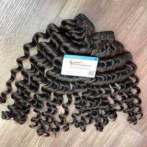 Vente en gros Extensions de cheveux bouclés souples à double trame Paquets de cheveux vierges bruts Cheveux humains du Vietnam - Product Image 2