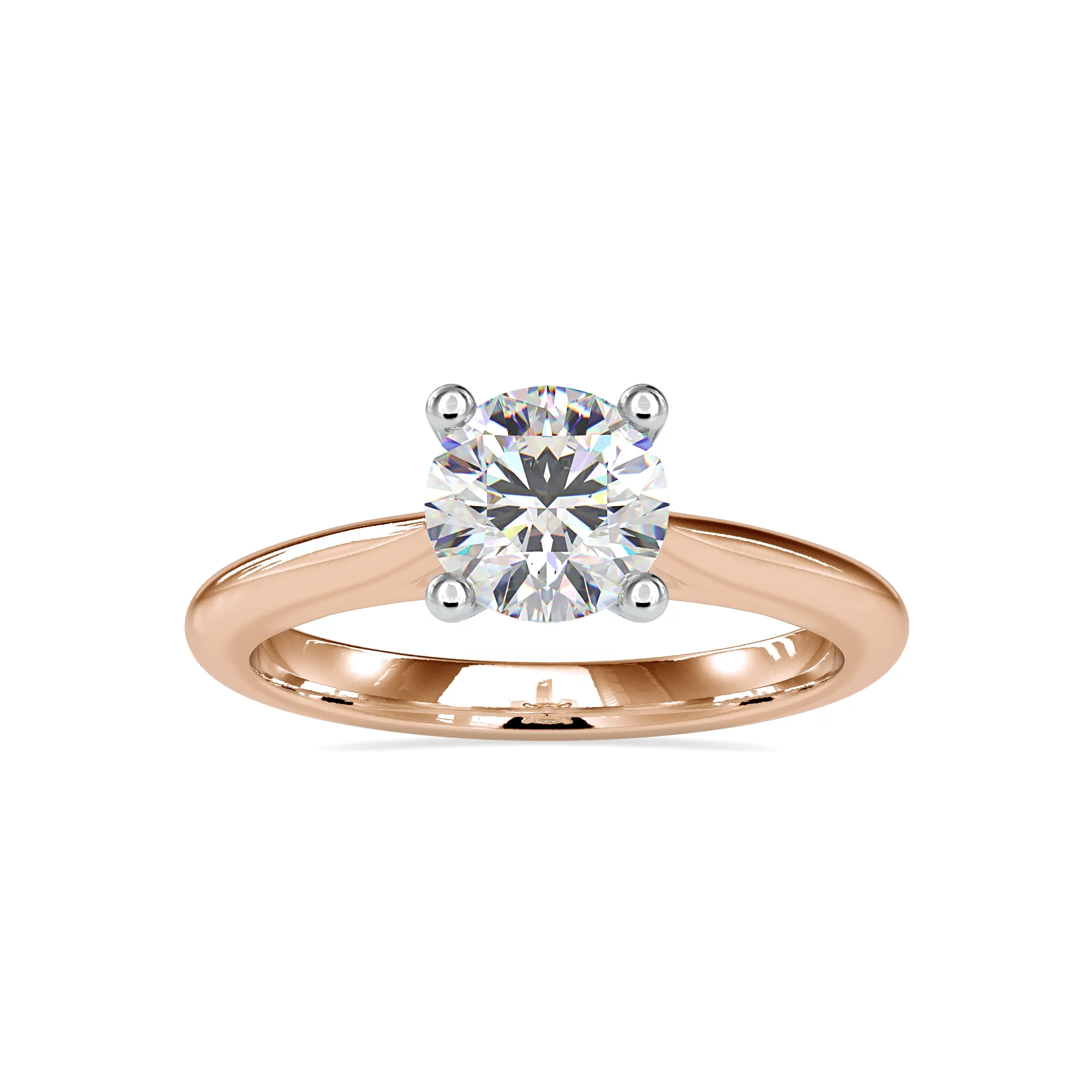 Anello di fidanzamento in argento 925 gioielli anelli di diamanti a taglio rotondo per ragazza gioielli da sposa diamanti produttore e grossista