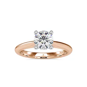 925 gümüş nişan yüzüğü takı yuvarlak kesim elmas yüzükler kız düğün takısı elmas üreticisi ve toptancı