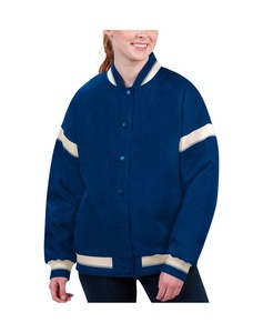 Chaqueta universitaria de satén personalizada al por mayor de nuevo estilo para mujer, chaquetas universitarias de satén completas para mujer - Product Image 3