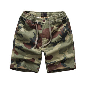 High Quality <b>Men's</b> Cargo Jogger <b>Shorts</b> with Custom LOGO Summer Casual 100% Cotton Mid Waist Multi Pocket <b>Camouflage</b> Style - Product Image 1