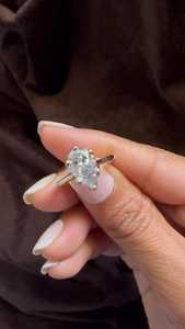 แหวนทองคำ14K แหวนเซอร์ไพรส์ลูกแพร์2.01CT แหวนเพชรสำหรับปลูกในห้องปฏิบัติการเครื่องประดับสุดโรแมนติกสำหรับคู่รัก - Product Image 2