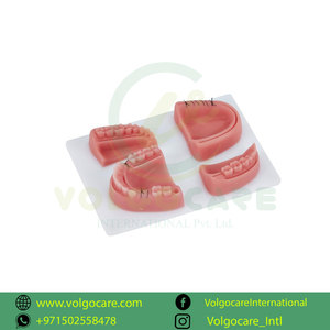 Kit complet de pratique de suture dentaire manuelle en acier inoxydable avec 4 coussinets de suture et instruments chirurgicaux de base pour la formation - Product Image 6