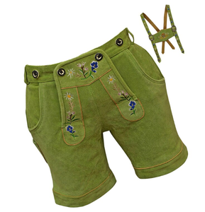 German Oktoberfest Bavarian Hotpants Shorts pour femmes Customizable Embroidery Leather Women's Pants Trousers - Product Image 5