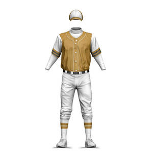 Maillots de sport sur mesure, grande taille, nouvelle arrivée, respirant, séchage rapide, évacuation de l'humidité, antibactérien, ensembles d'uniformes de baseball pour adultes - Product Image 4