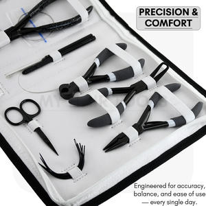 ชุดเครื่องมือต่อผมพร้อมห่วงเกี่ยวลูกปัดรูปทรงตัว C เข็มดึงคลิปจระเข้ตะขอสแตนเลส - Product Image 6