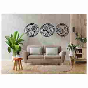 Nouveau Design Fabriqué En Inde Métal Arts Mur Rond Abstrait Salle À Manger Décoration Conception Personnalisée Avec Qualité D'exportation - Product Image 3