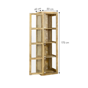 Juliet mango <b>wood</b> <b>display</b> <b>cabinet</b> - Product Image 5