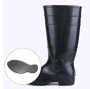 Chaussures de pluie en caoutchouc de qualité supérieure, chaussures de sécurité pour la construction, chaussures de pluie à embout en acier, semelle intermédiaire en acier, chaussures de pluie basses en PVC - Product Image 6