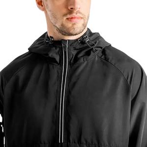 Chaqueta Cortavientos de Lona con Cuello Alto y Cierre de Cremallera de Alta Calidad para Hombre, 2026 - Product Image 1