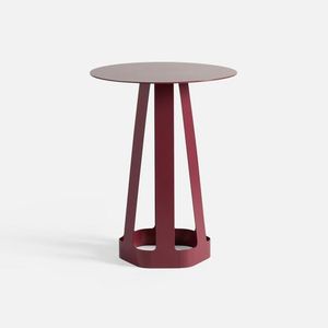 <b>Industrial</b>-style Aluminum <b>Side</b> <b>Table</b> That Works As a Plant Stand a Coffee <b>Table</b> or a Modern Decor Piece for Compact Spaces - Product Image 4