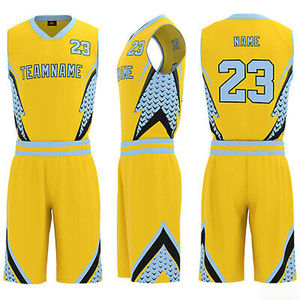 Uniformes de baloncesto personalizados, camisetas y pantalones cortos transpirables, ligeros y que absorben la humedad. - Product Image 6