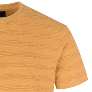 Nueva llegada 2025 camiseta de lujo para hombre, camiseta en blanco con cuello redondo estampado y logotipo personalizado, camiseta de Color sólido para hombre con servicio OEM - Product Image 5