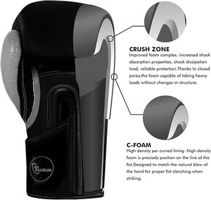 Guantes de Boxeo de Cuero Personalizados, Guantes de Boxeo Profesionales Baratos, Equipo de Combate, Diseño y Logotipo Personalizados - Product Image 6