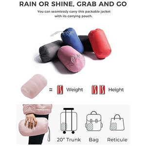 Veste courte en duvet ultra légère et pliable pour femmes, chaude, résistante à l'eau, pratique pour les voyages et compacte, pour l'extérieur - Product Image 4
