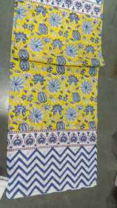 Cotton Tablecloth Hand Block Print Design Woven Technique-for Christmas Events & Hospitality Use <b>Table</b> <b>Cover</b> OEM Custom Printed - Product Image 2