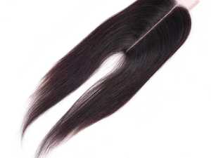 Faisceau de cheveux humains bruts non traités à la machine Remy, fermeture frontale alignée, style droit et soyeux en vrac - Product Image 6