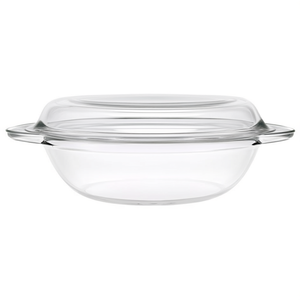 Tazón de Vidrio BOHEMIA CRISTAL con Tapa Plana Ovalada - Product Image 2
