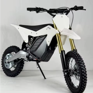 Motocicleta eléctrica todoterreno RTR de calidad premium, 72V 8KW, blanca y roja - Product Image 3