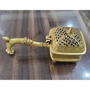 Quemador de incienso de Metal decorativo para el hogar de diseño lujoso, quemador de incienso de latón de la mejor calidad para quemador, regalo de cumpleaños Diwali Etc - Product Image 5