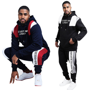 Chándal informal de algodón 100 por ciento con Top de manga completa con logotipo personalizado y pantalones largos para deportes o uso diario - Product Image 6
