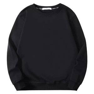 Sweat-shirt surdimensionné personnalisé pour hommes et femmes Pull uni confortable en coton gaufré à col rond Sweatshirts à col rond de grande taille - Product Image 5