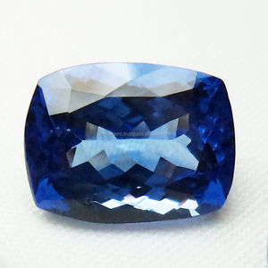 Tanzanite, pierre de naissance de décembre, fabrication de bijoux, tanzanite naturelle, forme rectangulaire, taille facetée, qualité supérieure, tanzanite bleu foncé, OEM - Product Image 1