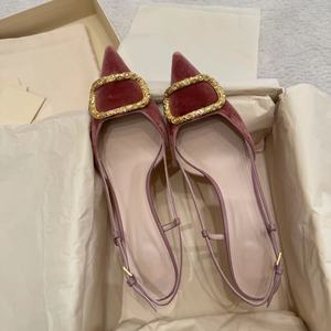 Zapatos de Tacón con Plataforma de Mezclilla, Diseño de Moda, Punta Puntiaguda y Tacón Bajo, Estilo Europeo y Americano, Aptos para África - Product Image 1