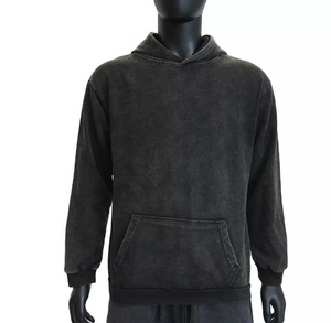 เสื้อฮู้ดของผู้ชายผ้าฝ้ายพิมพ์ลายวินเทจความหนาแน่นสูงสั่งทำได้ - Product Image 1