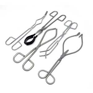 Ensemble de 5 pinces à bécher polyvalentes et robustes en acier inoxydable, instruments chirurgicaux réglables et écologiques - Product Image 1