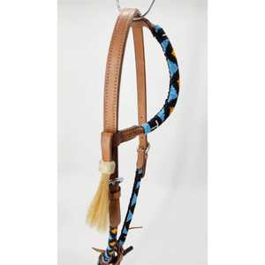 Cabecera de una oreja de alta calidad para montar a caballo, accesorio de cuero con cuentas ecuestres al mejor precio - Product Image 1